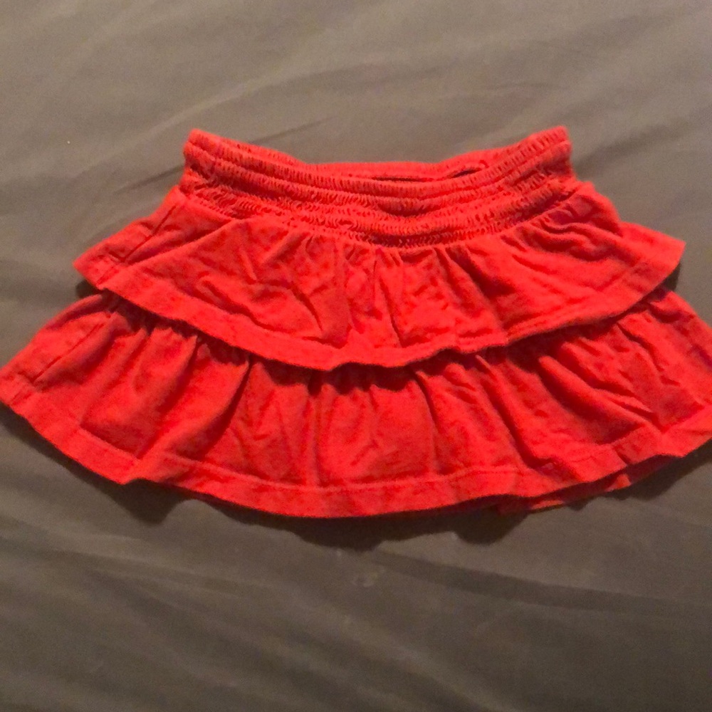 Red skirt